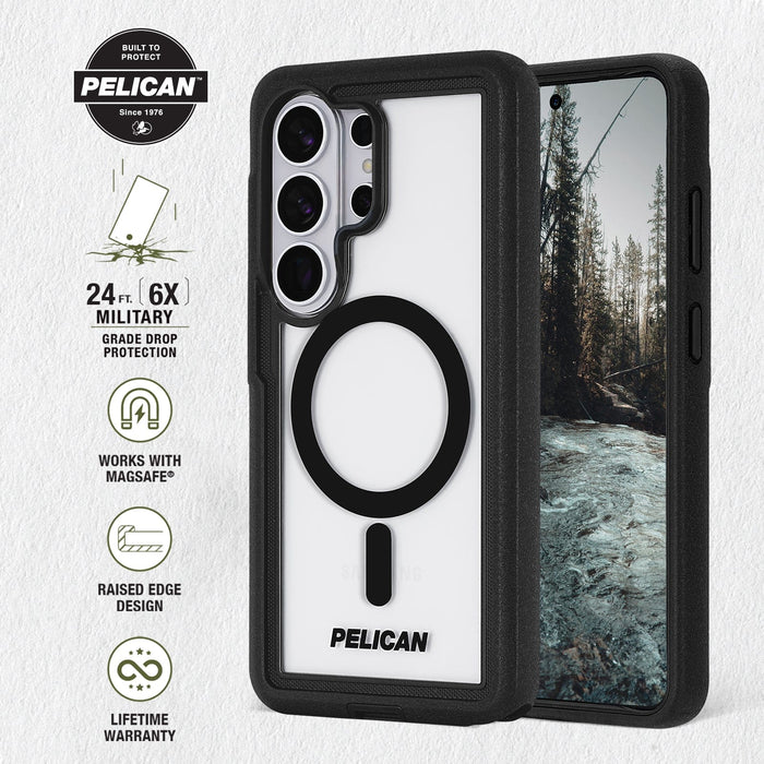 Pelican Voyager Case with Magnet & Holster Samsung Galaxy S26 Ultra - Clear/Black