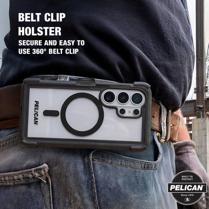 Pelican Voyager Case with Magnet & Holster Samsung Galaxy S26 Ultra - Clear/Black