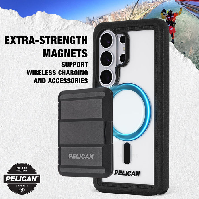 Pelican Voyager Case with Magnet & Holster Samsung Galaxy S26 Ultra - Clear/Black