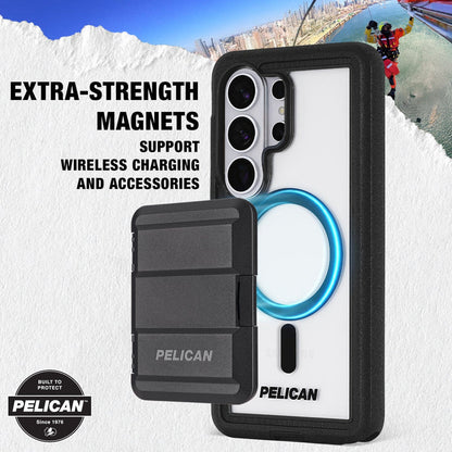 Pelican Voyager Case with Magnet & Holster Samsung Galaxy S26 Ultra - Clear/Black