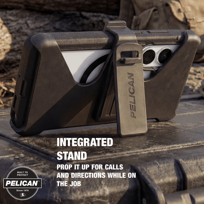 Pelican Voyager Case with Magnet & Holster Samsung Galaxy S26 - Clear/Black
