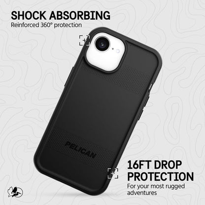 Pelican Protector MagSafe Case iPhone 16e/15/14/13 - Black