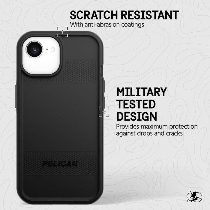Pelican Protector MagSafe Case iPhone 16e/15/14/13 - Black