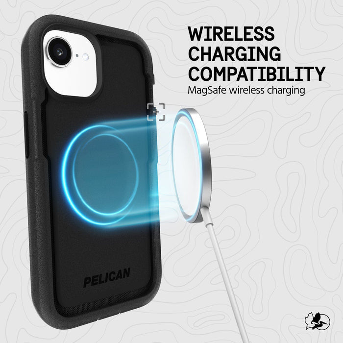 Pelican Voyager MagSafe Case iPhone 16e/15/14/13 - Black