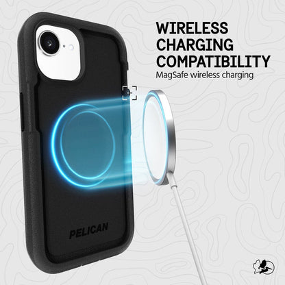 Pelican Voyager MagSafe Case iPhone 16e/15/14/13 - Black