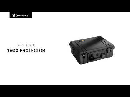 Pelican 1600 Protector Case with Foam - Orange