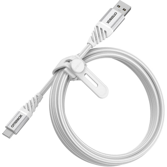 OtterBox Premium USB-C to USB-A Cable 2M - Cloud White