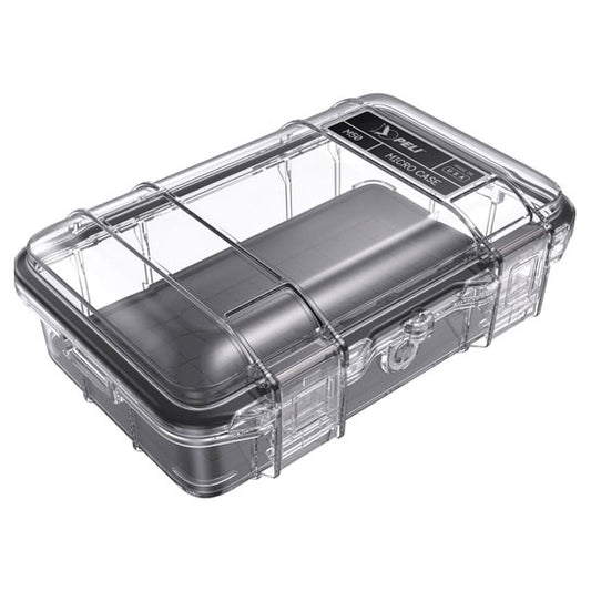 Pelican M50 Waterproof Hard Micro Case with Black Liner - Clear/Black