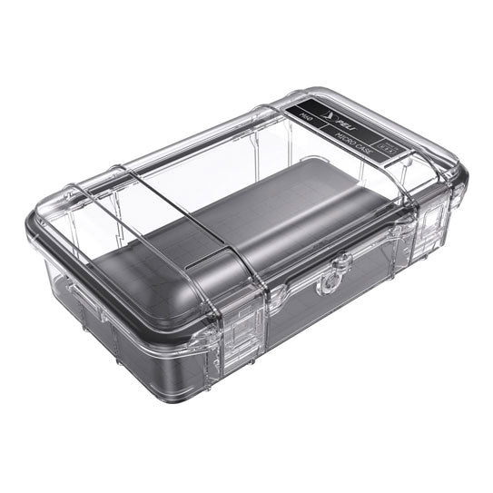 Pelican M60 Waterproof Hard Micro Case with Black Liner - Clear/Black