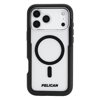 Pelican Voyager Magsafe with Holster Case iPhone 17 Pro - Black/Clear