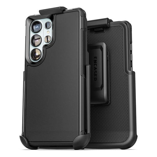 Encased Challenger Case Samsung Galaxy S26 Ultra with Belt Clip Holster - Black