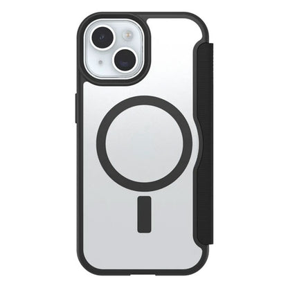 OtterBox React Folio MagSafe Case iPhone 17e/16e/15/14/13 - Black Crystal
