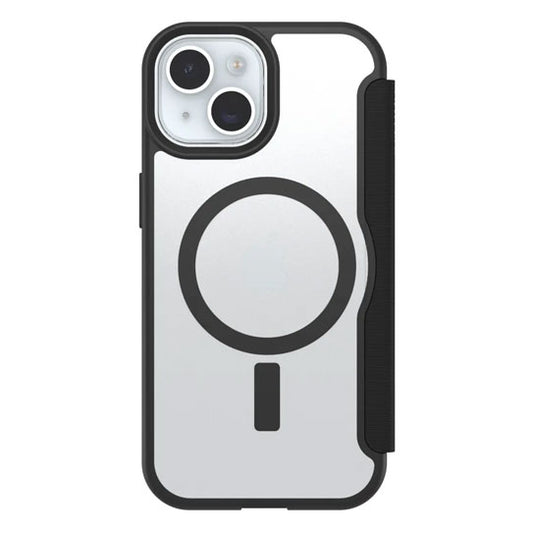 OtterBox React Folio MagSafe Case iPhone 17e/16e/15/14/13 - Black Crystal