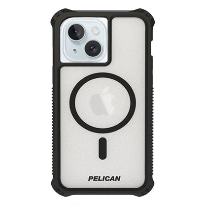 Pelican Guardian Rogue Case iPhone 15 - Frosted  Clear Black